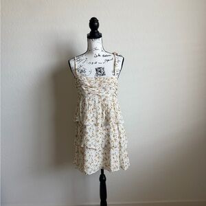 Reformation Adagio Avni Ruched Babydoll Minidress Sz. M​​​​​​​​​